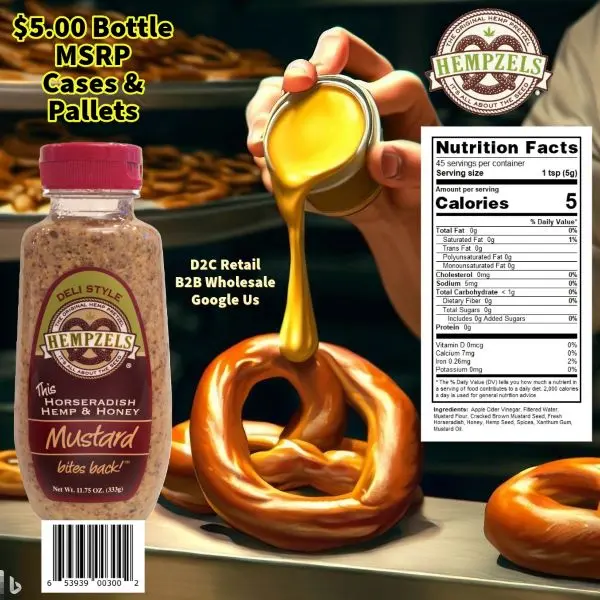 Our Mustard Bites Back &amp; mellows with age, nutritional information