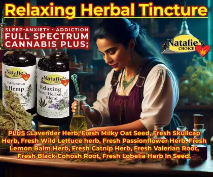 Ingredients list of Relaxing herbal tincture &amp; skullcap