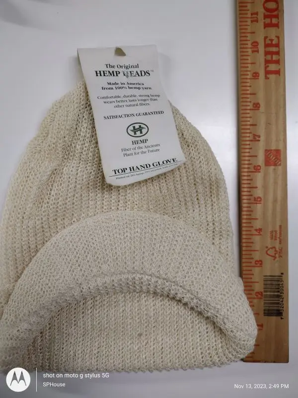 Hemp Heads Knit Rasta Style Hat with rim 