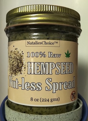 [8oz] 100% Hemp "Nut Less" Spread no sugar added.